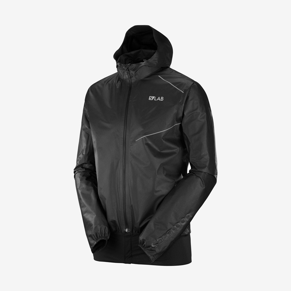 SALOMON S/LAB MOTIONFIT 360 JKT M Philippines - Men's Jackets - Black | 938240-TWL